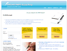 Tablet Screenshot of pmptestprep.com